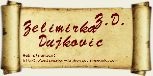 Želimirka Dujković vizit kartica